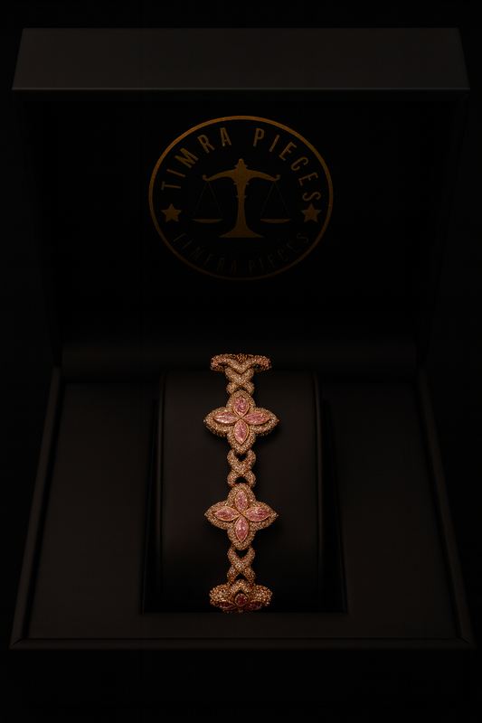 The Olympian Luxury Link Bracelet (Rose Gold Pink)