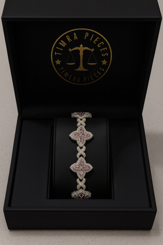 The Olympian Luxury Link Bracelet (Pink)